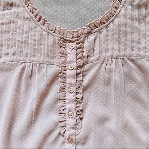 🌷ONLY Love Collection Blouse sheer fabric dot pattern blush colour-beautiful🌷